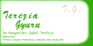 terezia gyuru business card