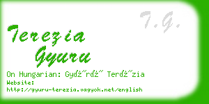 terezia gyuru business card